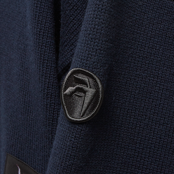 Ambush Felted Knit Zip Cardigan blue 81078 9