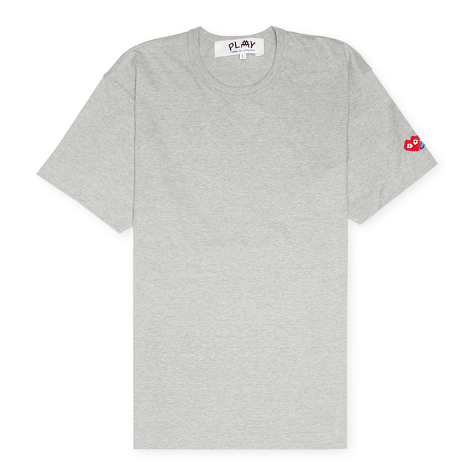 Comme des Garcons Play T-Shirt Sleeve Heart Logo grau 81363 1