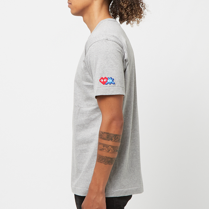 Comme des Garcons Play T-Shirt Sleeve Heart Logo grijs 81363 3