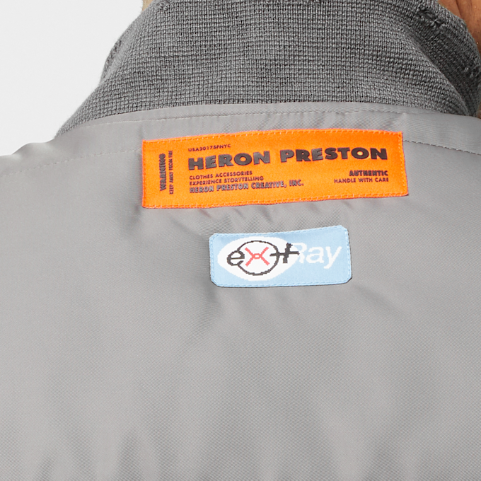 Heron Preston Ex-Ray Nylon Zip Vest grijs 82463 7