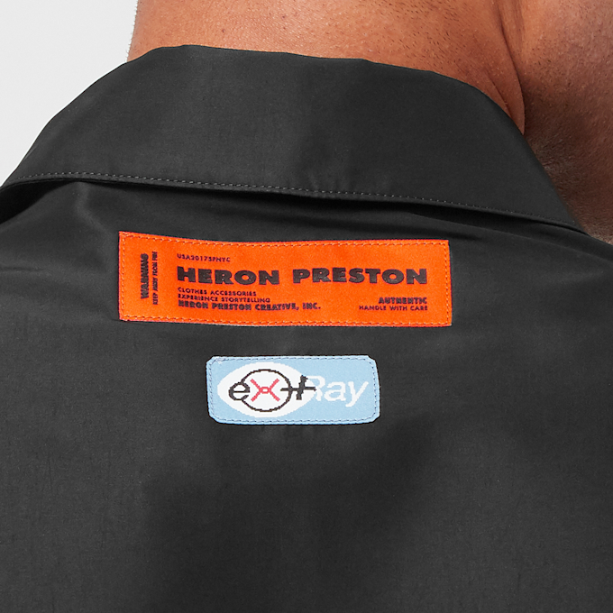 Heron Preston Ex-Ray Nylon Zip Shortsleeve Shirt schwarz 82465 6