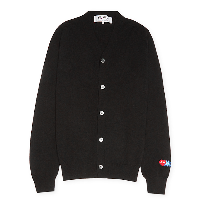 Comme des Garcons Play Knit Cardigan black 83156 1