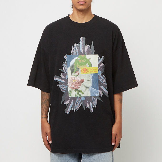 UNDERCOVER Tee Castle Collage black 83501 2
