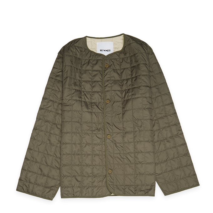 Sunnei Quilted Nylon Reversible Jacket grün 83616 1