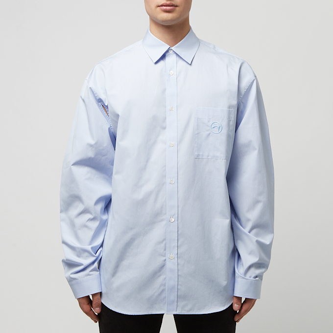 Ambush Striped Armhole Open Shirt blue 84034 2
