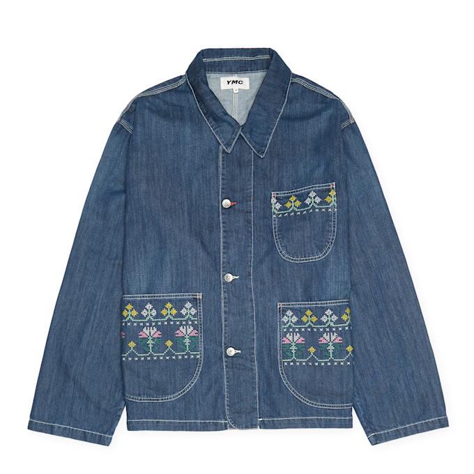 YMC Labour Chore Jacket blau 84316 1