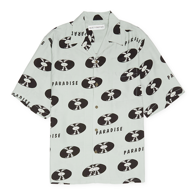 Wacko Maria Hawaiian Shirt S/S ( Type-4 ) green 89571 1