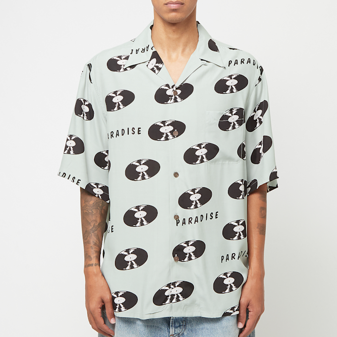 Wacko Maria Hawaiian Shirt S/S ( Type-4 ) groen 89571 2
