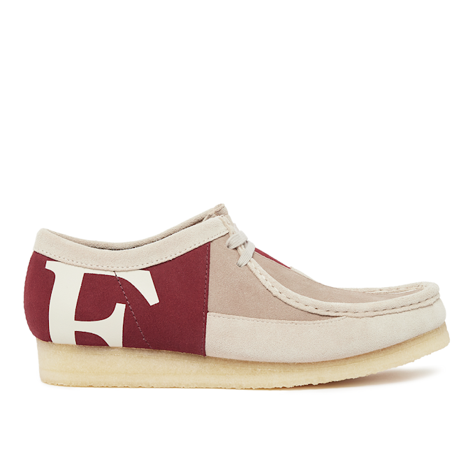 Clarks x Franck Pellegrino Wallabee Red Combi beige 86864 2