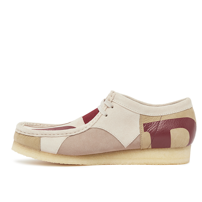 Clarks x Franck Pellegrino Wallabee Red Combi beige 86864 3
