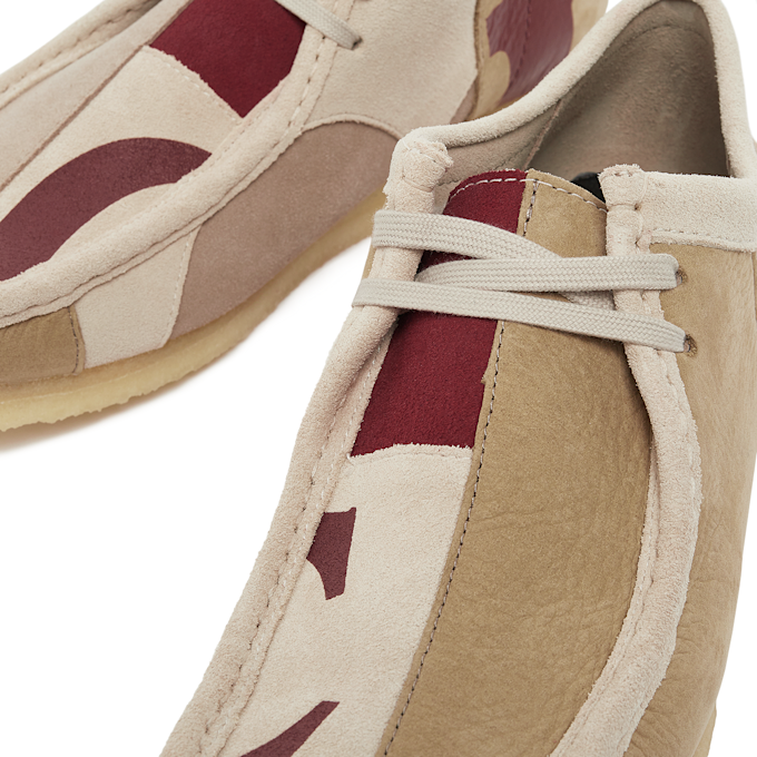 Clarks x Franck Pellegrino Wallabee Red Combi beige 86864 6