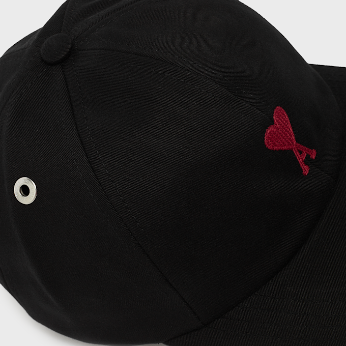 AMI PARIS Red Ami De Coeur Embroidery Cap schwarz 89003 4