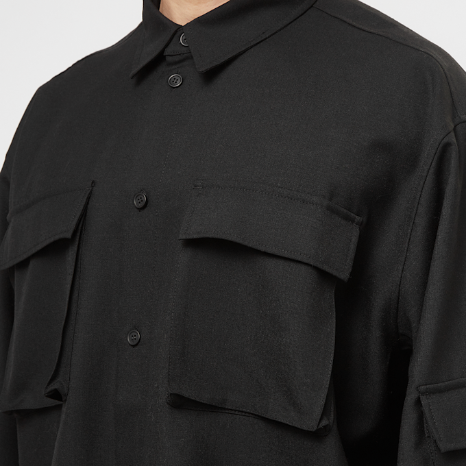032c Tailored Flap Pocket Shirt schwarz 86085 5