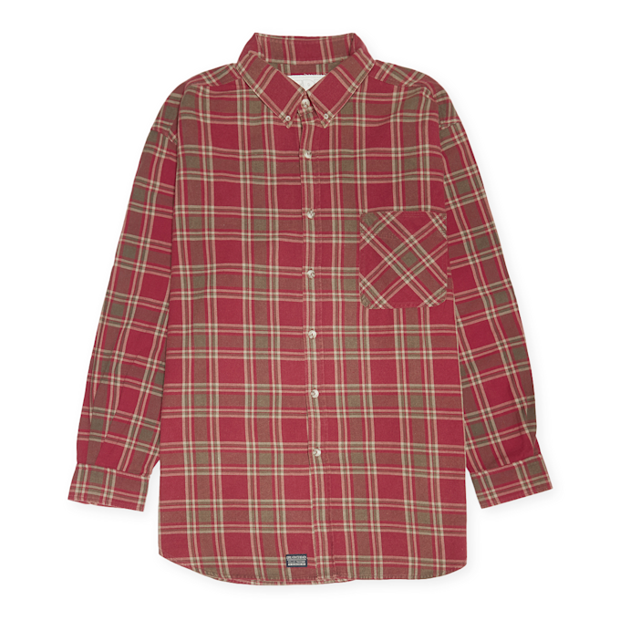 ERL Unisex Plaid Ls Shirt Woven rot 87094 1