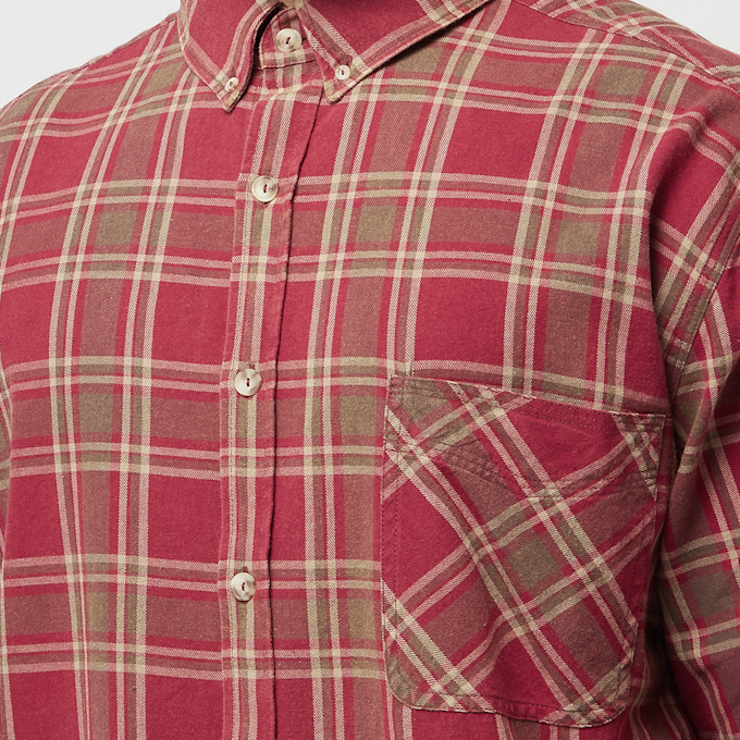 ERL Unisex Plaid Ls Shirt Woven rood 87094 5