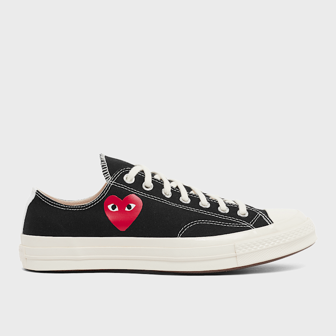 Comme des Garcons Play Small Red Heart Chuck Taylor All Star '70 Low zwart 85445 2