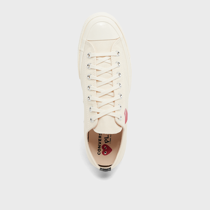 Comme des Garcons Play Small Red Heart Chuck Taylor All Star '70 Low beige 87160 4