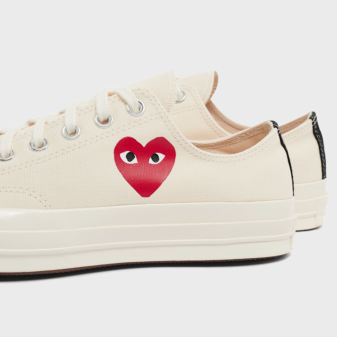 Comme des Garcons Play Small Red Heart Chuck Taylor All Star '70 Low beige 87160 5