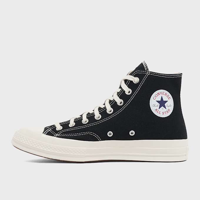 Comme des Garcons Play Small Red Heart Chuck Taylor All Star '70 Hi zwart 87159 3