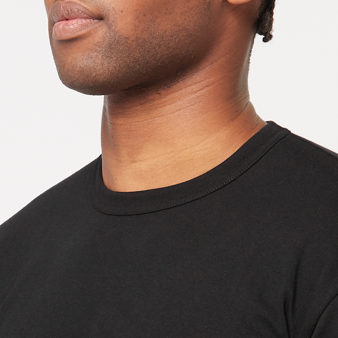 Comme des Garcons Play Small Red Heart Neck T-Shirt Black black 85442 5