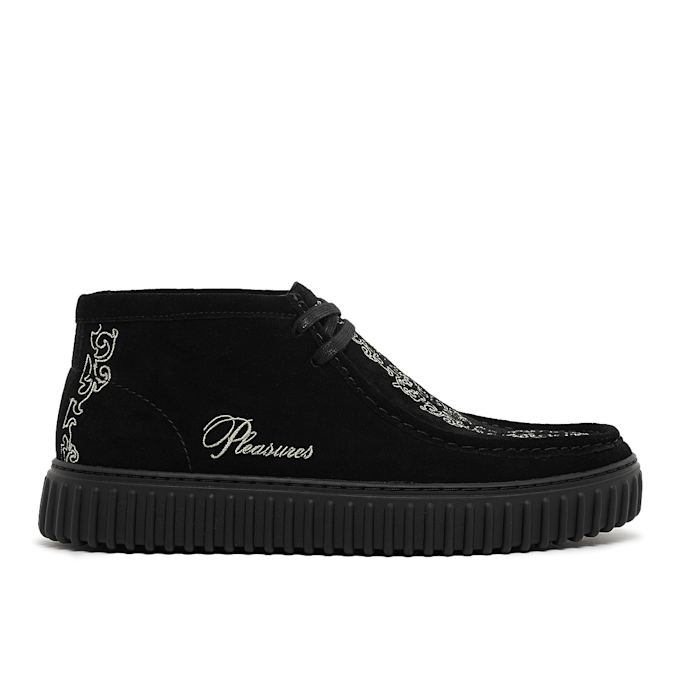 Clarks x PLEASURES Torhill Woven zwart 85452 2