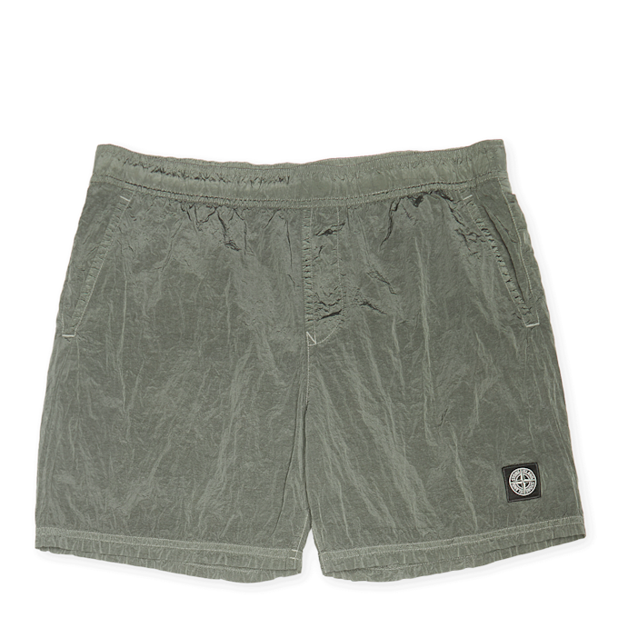 Stone Island Regular Fit-Shorts aus Fleece grün 89160 1
