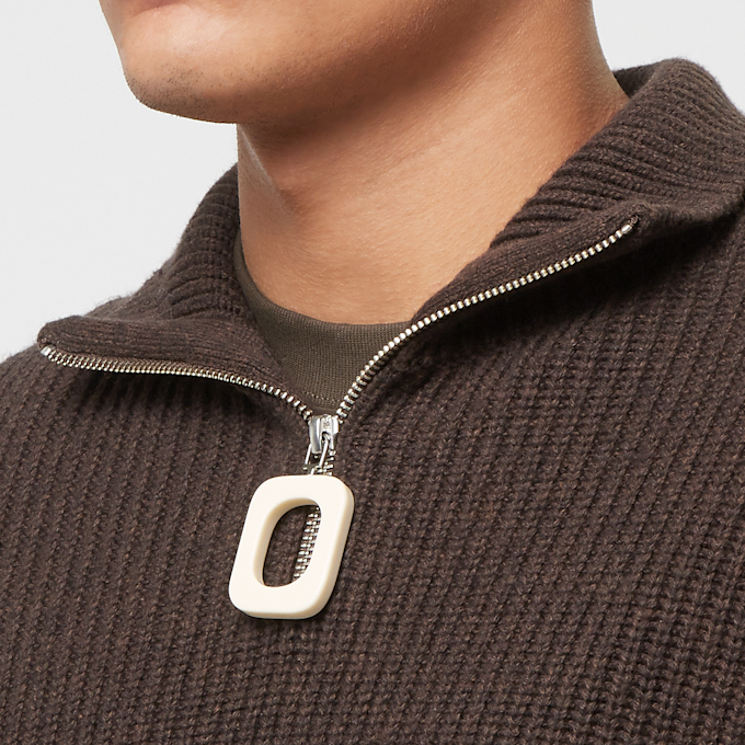 J. W. Anderson Puller Half Zip Jumber braun 90122 5