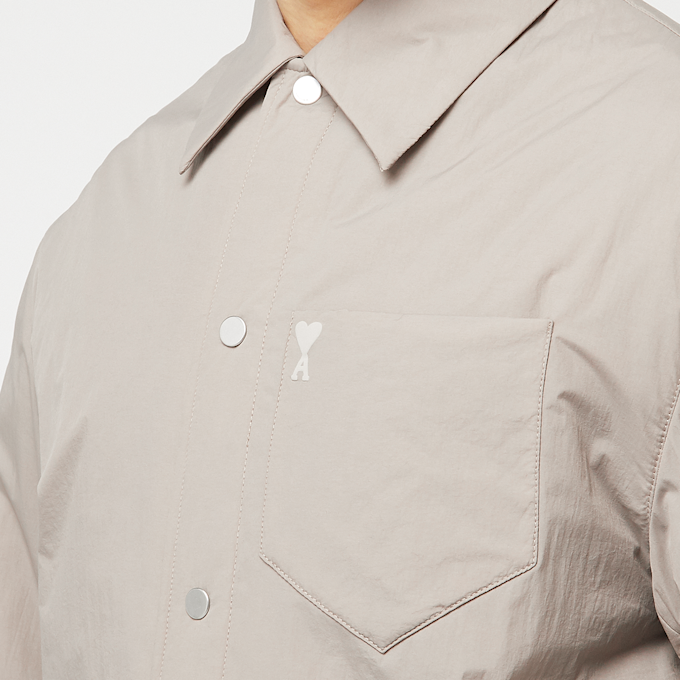 AMI PARIS Padded Ami De Coeur Overshirt grey 89706 5