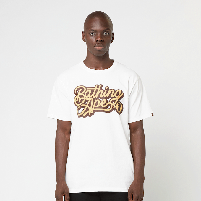 A Bathing Ape Bathing Ape Script Logo Tee white 86331 2