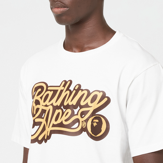 A Bathing Ape Bathing Ape Script Logo Tee white 86331 5