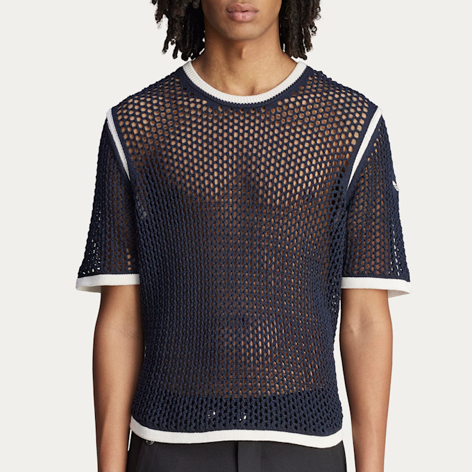 adidas Originals x Wales Bonner Wmns Knit Tee blauw 87814 2