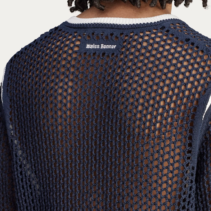 adidas Originals x Wales Bonner Wmns Knit Tee blauw 87814 5