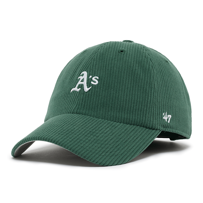 '47 MLB Oakland Athletics Cord Base Runner Clean Up Cap grün 89749 1