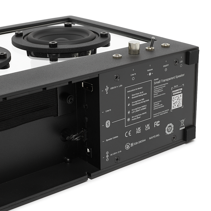 Transparent Small Speaker black 90610 4