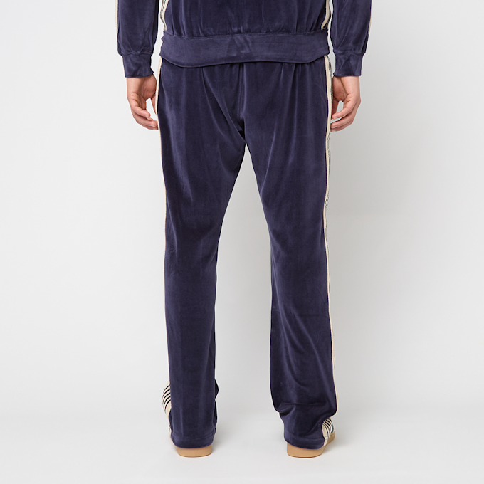 Needles Narrow Track Pant - C/PE Velour blue 98979 4