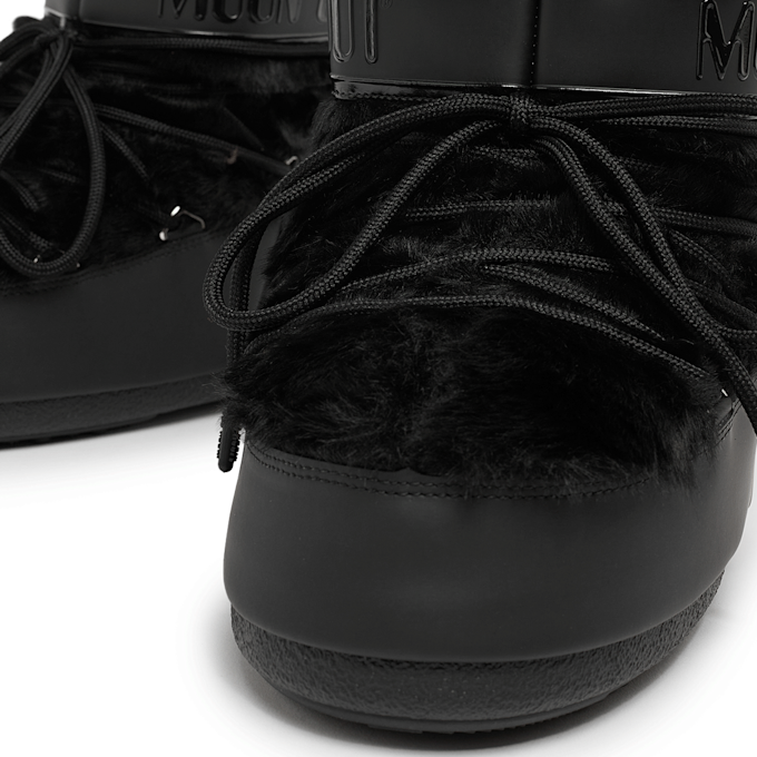 Moon Boot Wmns Icon Low Faux Fur zwart 90226 6