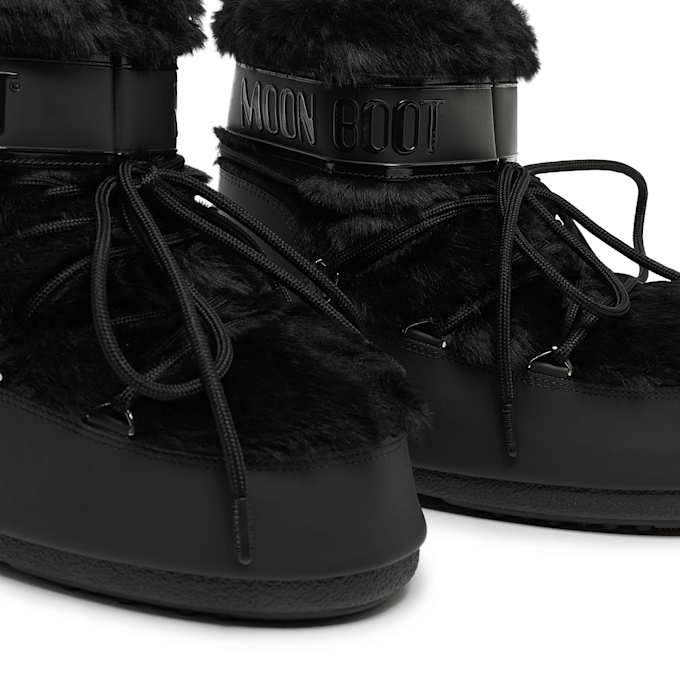 Moon Boot Wmns Icon Low Faux Fur schwarz 90226 7