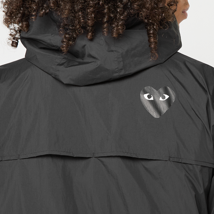 Comme des Garcons Play K-Way Full Zip Jacket Black Emblem zwart 88890 6