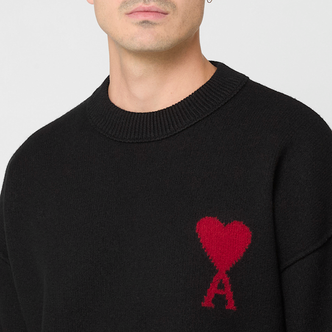 AMI PARIS Felted Crew ADC zwart 87992 5