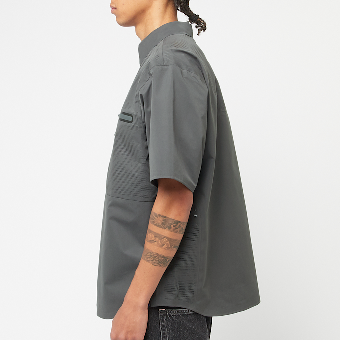 Alpha Industries Short Sleeve Laser Cut Shirt grey 89933 3