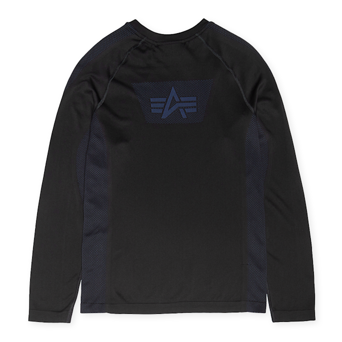 Alpha Industries Seamless Longsleeve Shirt zwart 88007 1
