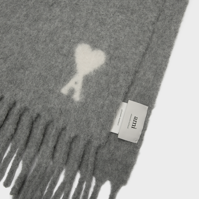 AMI PARIS Scarf gris grey 90406 3