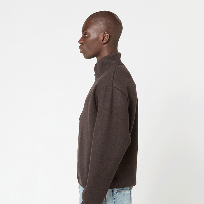 Sunflower Wool Half Zip bruin 85987 3