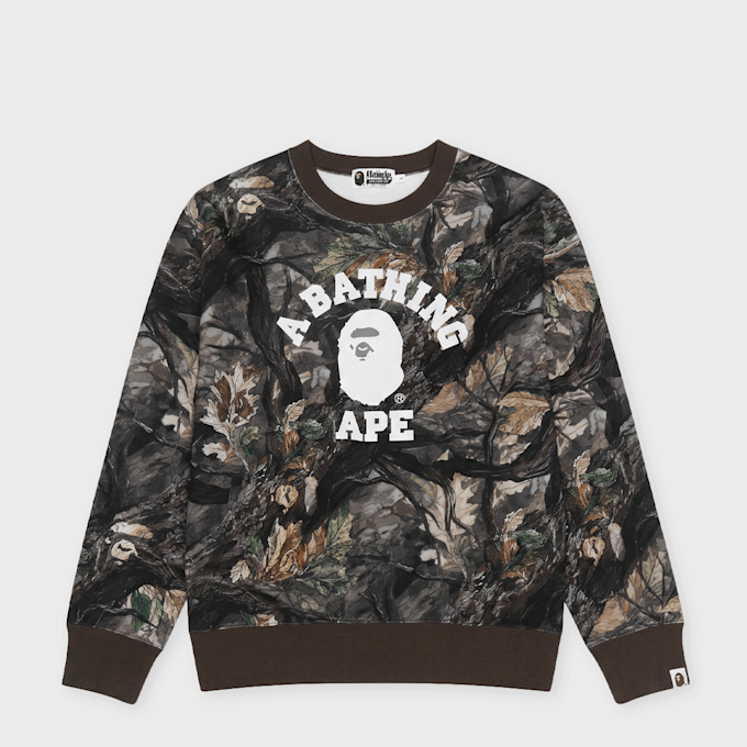A Bathing Ape Tree Edge Camo College Relaxed Fit Crewneck #2 M multicolor 90136 1