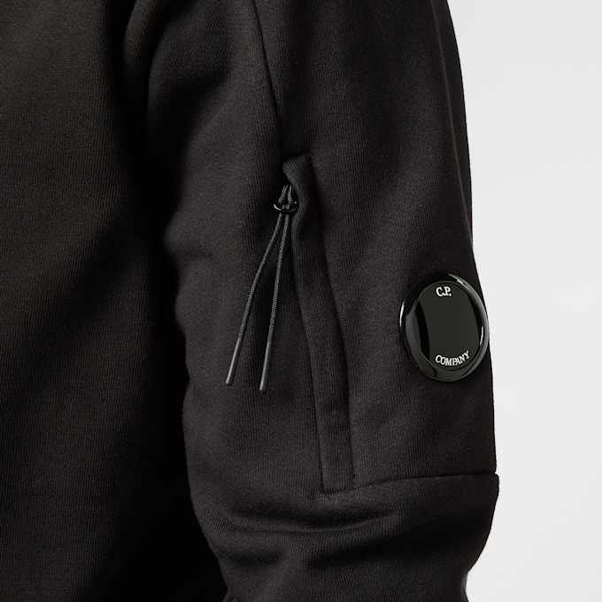 C. P. Company Diagonal Raised Fleece Crewneck Sweatshirt black 86020 5