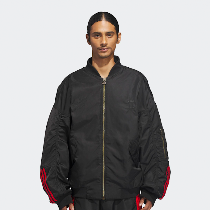 adidas Originals x Willy Chavarria Satin Bomber Jacket schwarz 89948 3