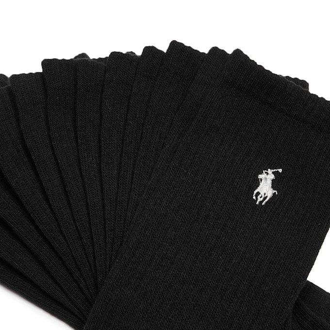 Polo Ralph Lauren Crew Socks 6-Pack zwart 91372 2