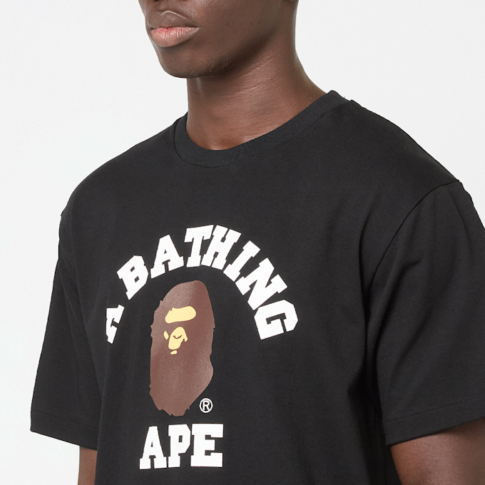 A Bathing Ape College Tee Schwarz 92409 5