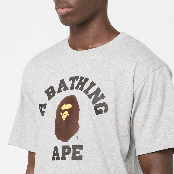 A Bathing Ape College Tee grau 92405 5