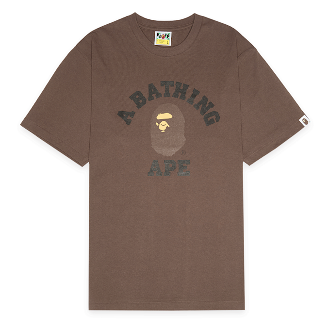 A Bathing Ape College Tee brown 92408 1